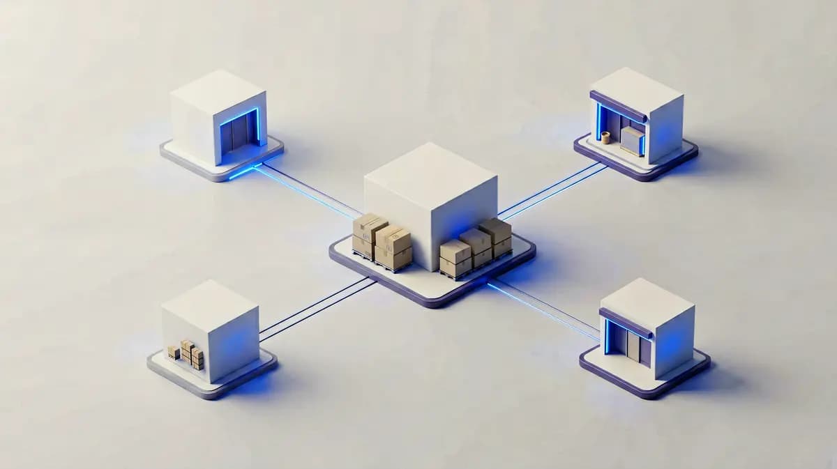 Central inventory system syncing across multiple stores