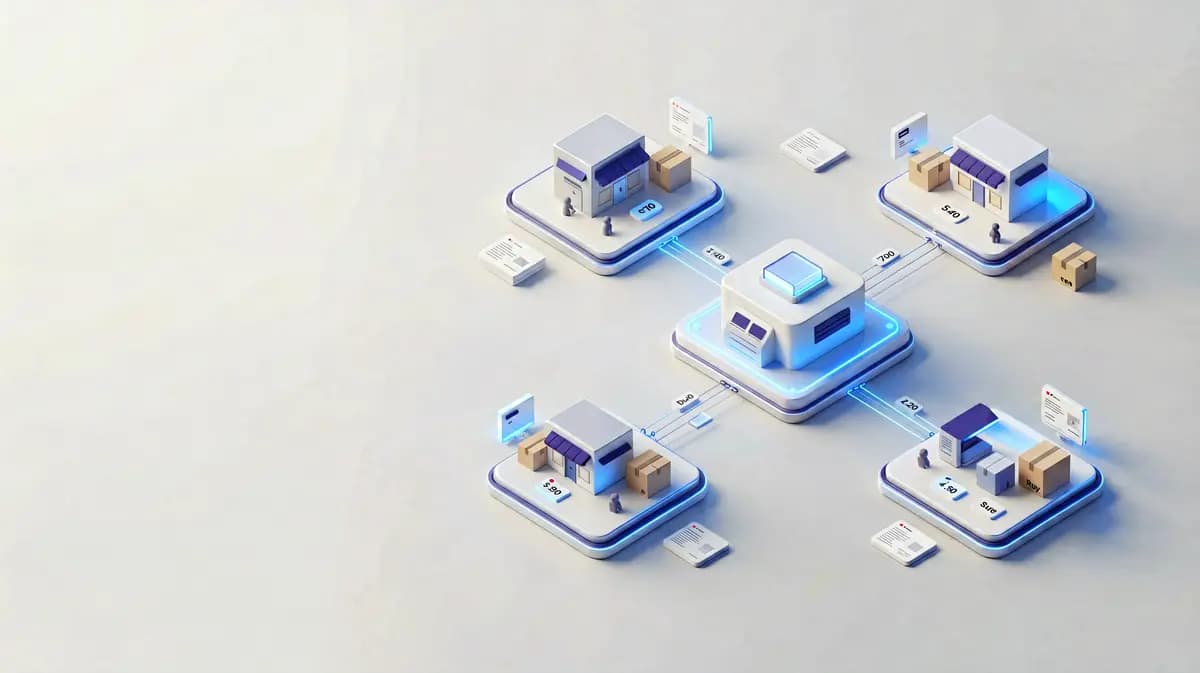 OmniDesk control center connecting multiple marketplace stores