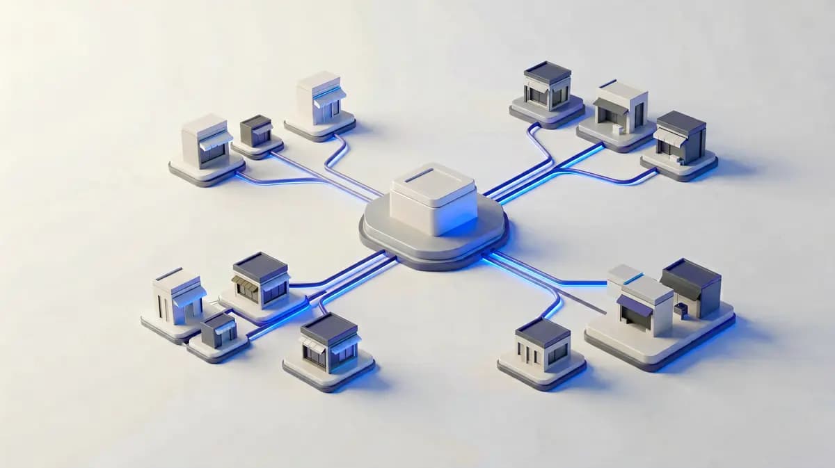 Multiple marketplace stores connected to one platform